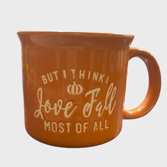 Fall Theme Orange Coffee Mug - Picture 2 of 8
